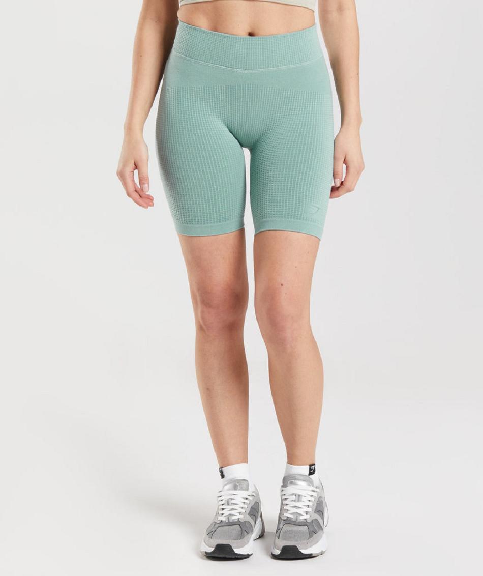 Szorty Damskie Gymshark Pause Seamless Cycling Niebieskie | PL 2417FDN